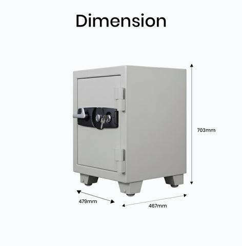 Eagle Safes Fire Resistant Safe SS-045K+K Dubai Abu Dhabi UAE - 2 Key Locks Security Safe