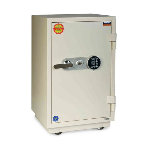 Valberg FRS-75 EL Fire-Resistant Safe – White, Digital + Key Lock System