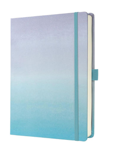 Sigel JOLIE A5+ Hardcover Dot-Ruled Notebook Blue Violet - Premium Office Supplies UAE