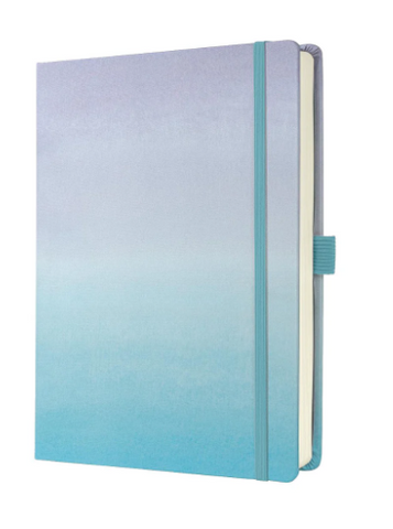 Sigel JOLIE A5+ Hardcover Dot-Ruled Notebook Blue Violet - Premium Office Supplies UAE