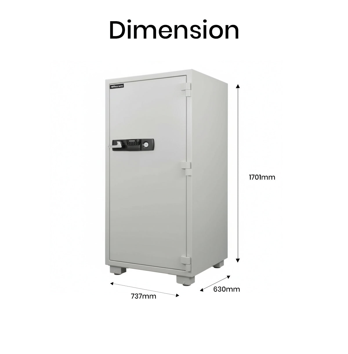 Eagle ES-350 Fire-Resistant Safe – Digital + Key Lock System