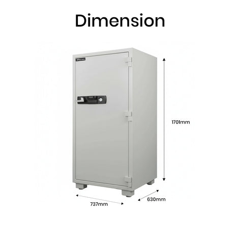 Eagle ES-350 Fire-Resistant Safe – Digital + Key Lock System