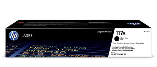 HP 117A Black Toner Cartridge W2070A