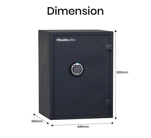 Chubbsafes HOME 50 Digital Safe – 51L, Fire & Burglary Resistant, Anthracite Finish