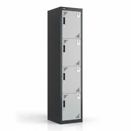 GO 4-Tier Steel Locker | Model GO-T4 (FYD-G004) – H185 × W38 × D45 cm