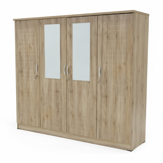 Four Door Wooden Wardrobe IH 7748 | Premium Storage Cabinet UAE