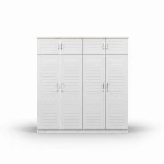 Four Door Wooden Wardrobe IH 7704 | Premium Storage for UAE Homes