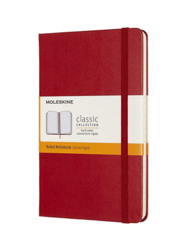 MOLESKINE Classic A5 Notebook UAE | Red Hardcover Ruled 240 Pages | Dubai Abu Dhabi Sharjah Delivery