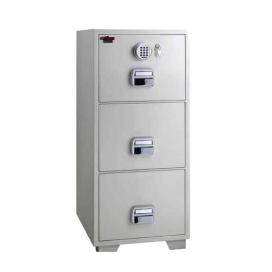 Eagle SF-680-3EKX Fire-Resistant Filing Cabinet – 3 Drawers, Digital + Key Lock System