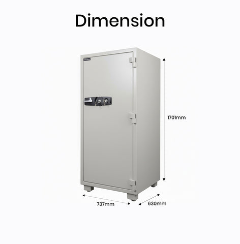 Eagle SS-350 Fire-Resistant Safe – Dual Key Lock System