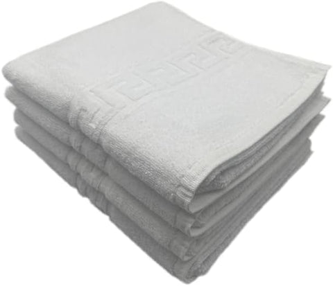 INFINI HOMES Magnolia White Luxury Hand Towel Set - Premium 100% Cotton Bath Linen UAE