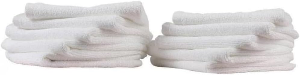 INFINI HOMES Iris White Luxury Face Towel Set - Premium 100% Combed Cotton Bath Linen UAE