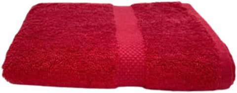 INFINI HOMES Gardenia Hand Towel 50x100cm 600 GSM Red Diamond Dobby 100% Cotton - Premium UAE Home Textiles
