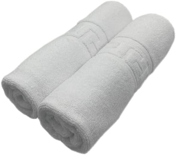 INFINI HOMES Magnolia White Luxury Hand Towel Set - Premium 100% Cotton Bath Linen UAE