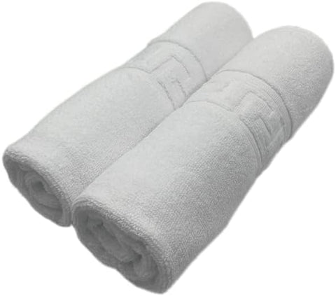 INFINI HOMES Magnolia White Luxury Hand Towel Set - Premium 100% Cotton Bath Linen UAE