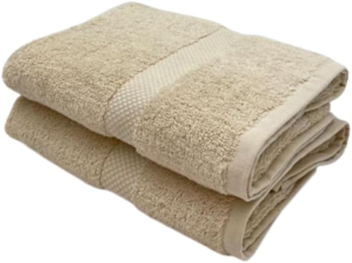 INFINI HOMES Gardenia Beige Premium Hand Towel Set - 100% Cotton Hotel Quality Bath Linen UAE