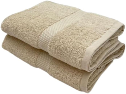 INFINI HOMES Gardenia Beige Premium Hand Towel Set - 100% Cotton Hotel Quality Bath Linen UAE
