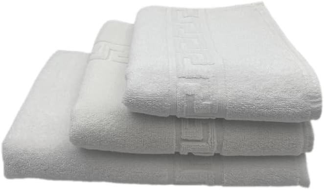INFINI HOMES Magnolia White Luxury Bath Towel Set - Premium 600 GSM Cotton Hotel Quality