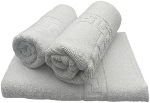 INFINI HOMES Magnolia White Luxury Bath Towel Set - Premium 600 GSM Cotton Hotel Quality