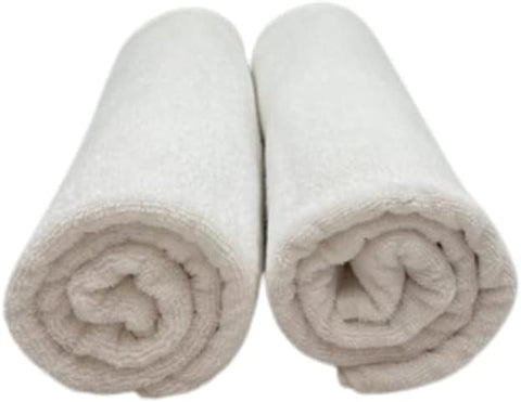 INFINI HOMES Iris White Luxury Towel Set - Premium 600 GSM Cotton Bath Towels UAE