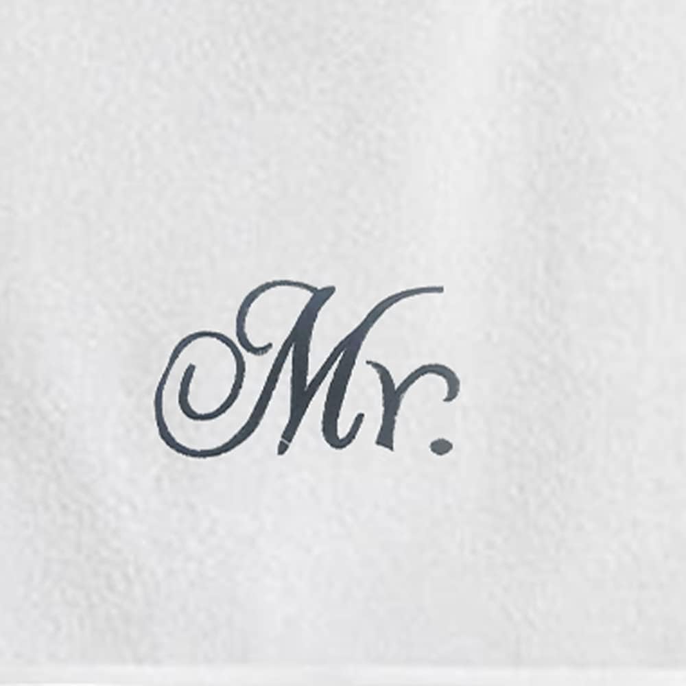 INFINI HOMES Luxury Personalized Mr & Mrs Bath Towel Set - Premium 600 GSM Cotton Towels UAE