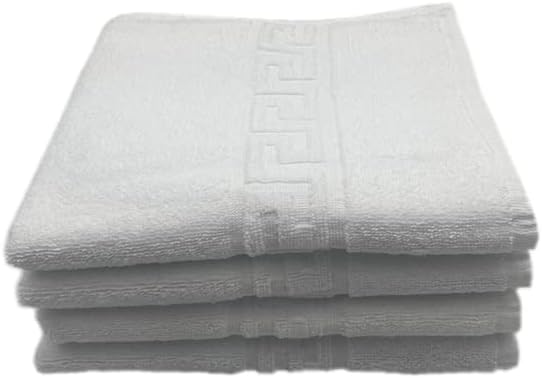 INFINI HOMES Magnolia White Luxury Hand Towel Set - Premium 100% Cotton Bath Linen UAE