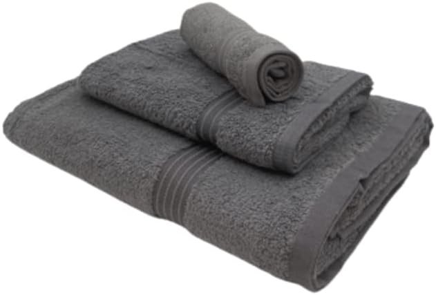 INFINI HOMES Premium Charcoal Luxury Towel Set - 100% Cotton Hotel Quality Bath Towels UAE