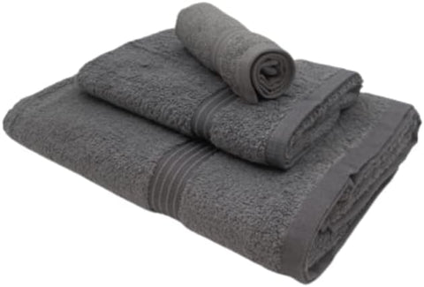 INFINI HOMES Premium Charcoal Luxury Towel Set - 100% Cotton Hotel Quality Bath Towels UAE