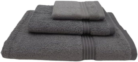 INFINI HOMES Premium Charcoal Luxury Towel Set - 100% Cotton Hotel Quality Bath Towels UAE