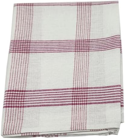 INFINI HOMES Orchard Pink & Blue Multi Checks Tea Towel Set - Premium Kitchen Towels UAE