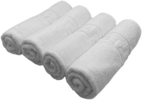 INFINI HOMES Magnolia White Luxury Bath Towel Set - 70x140cm (4 Pack) | Premium 600 GSM Cotton | UAE Delivery