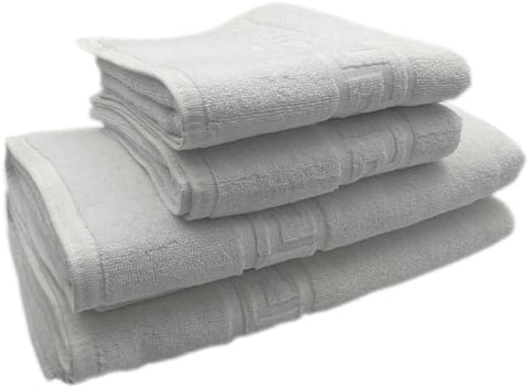 INFINI HOMES Magnolia White Luxury Towel Set – Premium 100% Cotton Bath Towels UAE | Dubai Abu Dhabi Sharjah