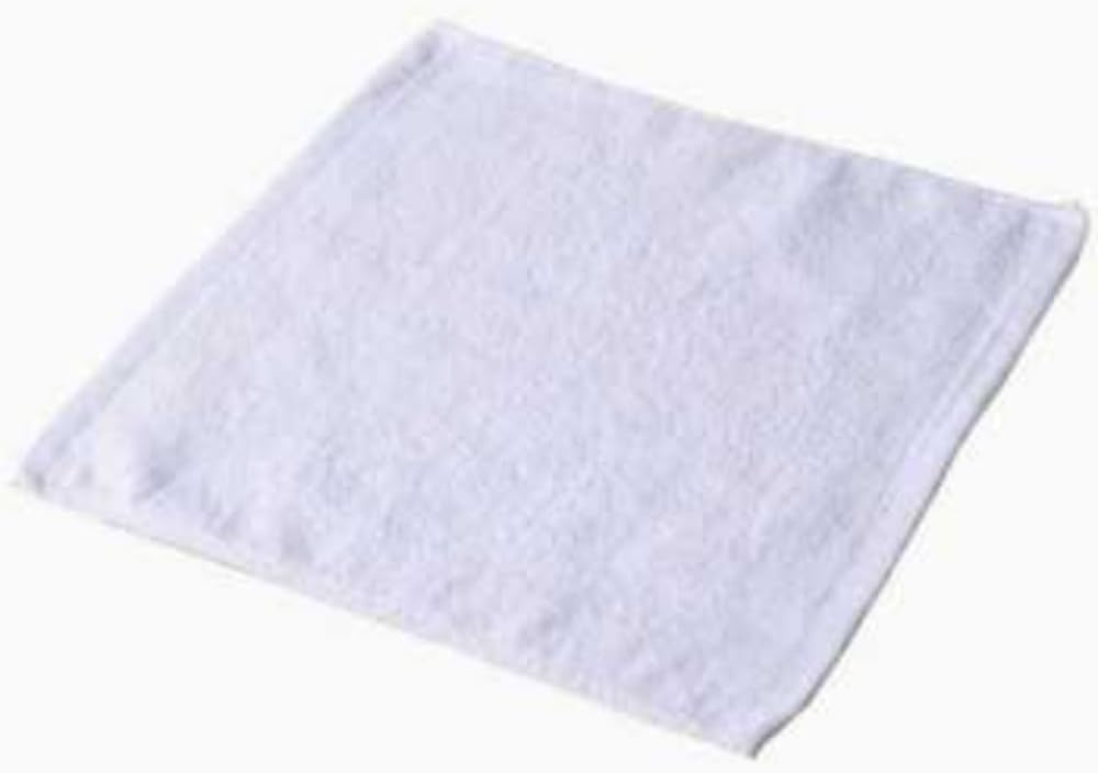 INFINI HOMES Iris White Luxury Face Towel Set - Premium 100% Combed Cotton Bath Linen UAE