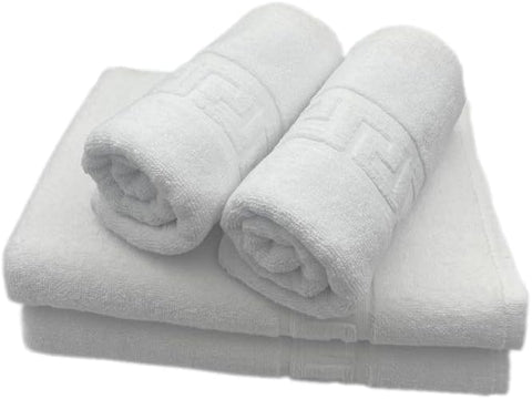 INFINI HOMES Magnolia White Luxury Towel Set – Premium 100% Cotton Bath Towels UAE | Dubai Abu Dhabi Sharjah