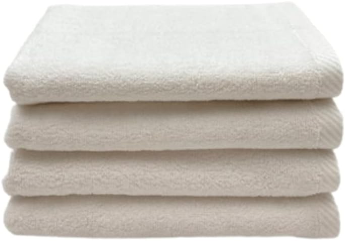 INFINI HOMES Iris White Luxury Hand Towel Set - Premium 100% Combed Cotton Bath Linen UAE