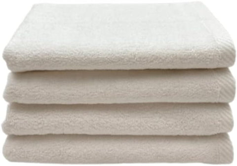INFINI HOMES Iris White Luxury Hand Towel Set - Premium 100% Combed Cotton Bath Linen UAE