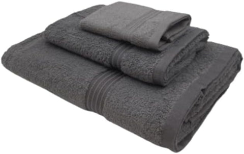 INFINI HOMES Premium Charcoal Luxury Towel Set - 100% Cotton Hotel Quality Bath Towels UAE