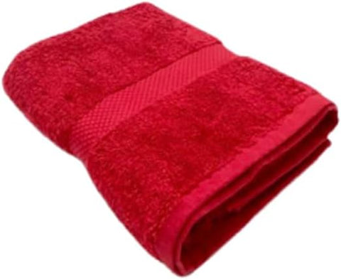 INFINI HOMES Gardenia Hand Towel 50x100cm 600 GSM Red Diamond Dobby 100% Cotton - Premium UAE Home Textiles