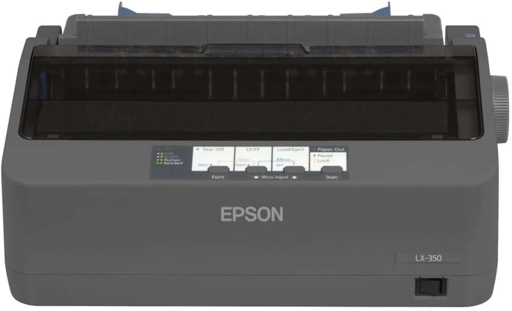Epson LX-350 impact dot matrix printer for office use in UAE – high-volume invoice and multi-part form printing across all 7 emirates