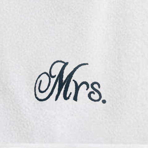 INFINI HOMES Luxury Personalized Mr & Mrs Bath Towel Set - Premium 600 GSM Cotton Towels UAE