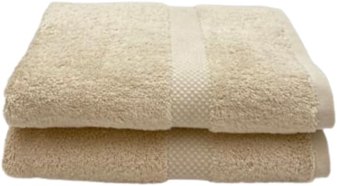 INFINI HOMES Gardenia Beige Premium Hand Towel Set - 100% Cotton Hotel Quality Bath Linen UAE
