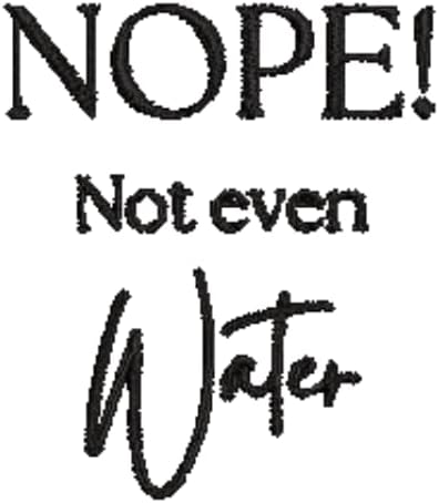 INFINI HOMES Premium Ramadan Hand Towel - Embroidered 'Nope Not Even Water' - 100% Cotton Quick Dry Kitchen Towel 600 GSM