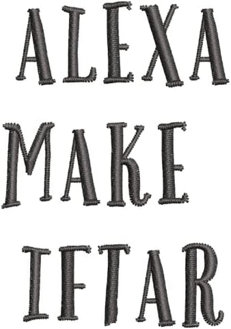 INFINI HOMES Embroidered Ramadan Hand Towel - Alexa Make Iftar - Premium Cotton Kitchen Towel UAE