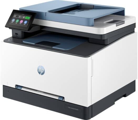 HP Color LaserJet Pro MFP 3303fdn left-side angle view with automatic document feeder – all-in-one laser printer UAE