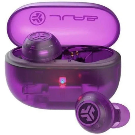 JLab Go Pop ANC True Wireless Noise Cancelling Earbuds UAE | Dubai, Abu Dhabi, Sharjah, Ajman, Fujairah, Ras Al Khaimah & Umm Al Quwain Clear Purple