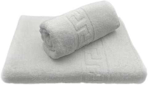 INFINI HOMES Magnolia White Luxury Towel Set - Premium 100% Cotton Bath Towels UAE