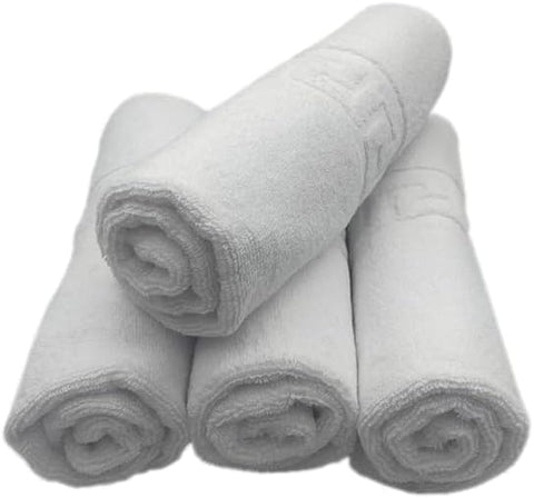 INFINI HOMES Magnolia White Luxury Hand Towel Set - Premium 100% Cotton Bath Linen UAE