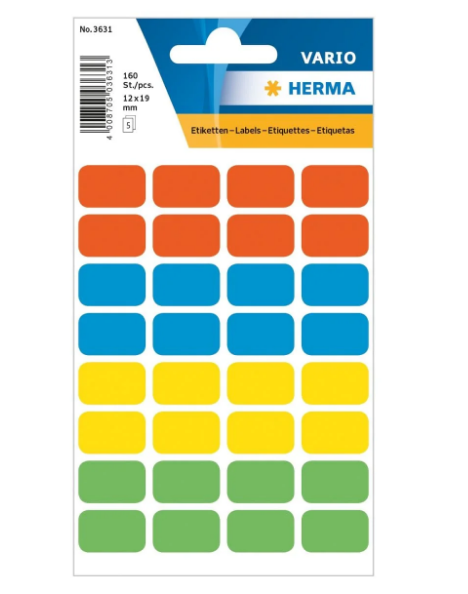 Herma Vario Sticker Labels 12x19mm - Premium Office Labels UAE | Dubai Abu Dhabi Sharjah