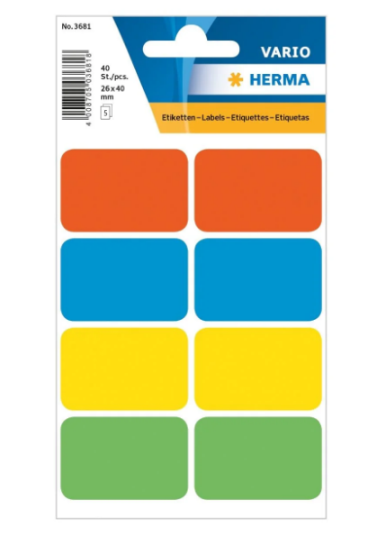 Herma Vario Sticker Labels 26x40mm - Premium Office Labels UAE | Dubai Abu Dhabi Sharjah