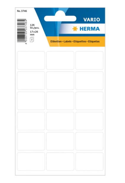 Herma Vario White Sticker Labels 17x26mm - UAE Wide Delivery | Premium Office Labels Dubai Abu Dhabi